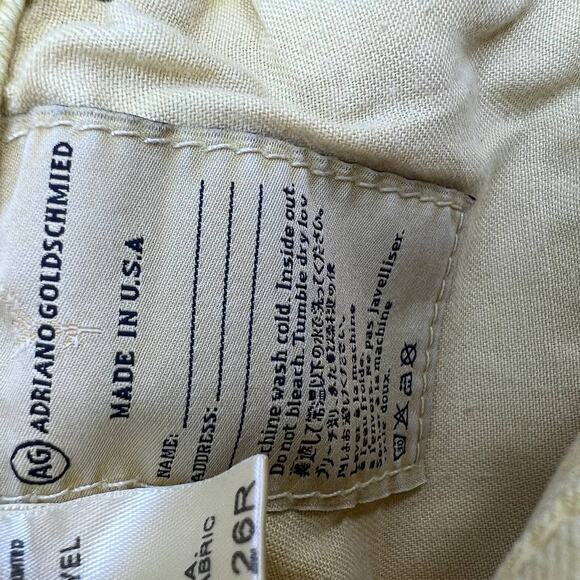 AG Denim Women's Jeans The Stevie Ankle Slim Straight Ankle Yellow Size 26R - Picture 12 of 16